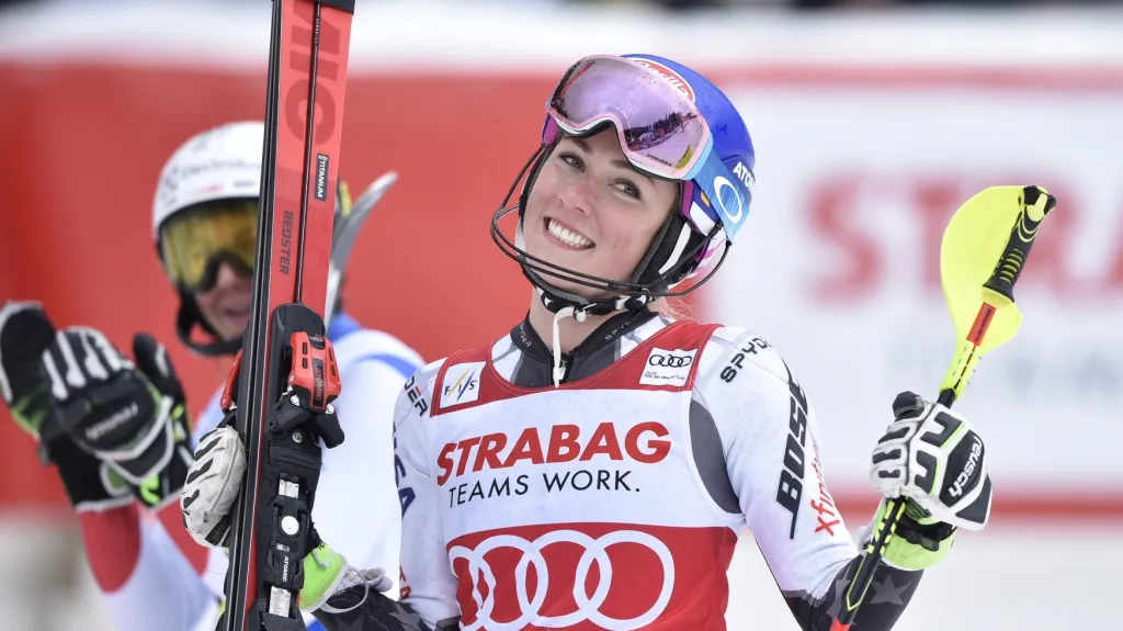 Vítězka ze Špindlerova Mlýna Mikaela Shiffrinová