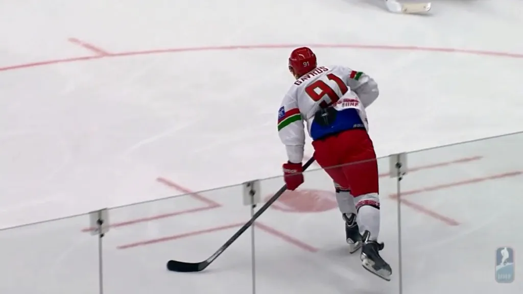 Gól v utkání USA - Bělorusko: Gavrus - 0:1 (32. min.)