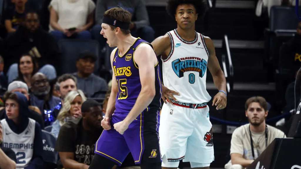 Radující se Austin Reaves z Lakers