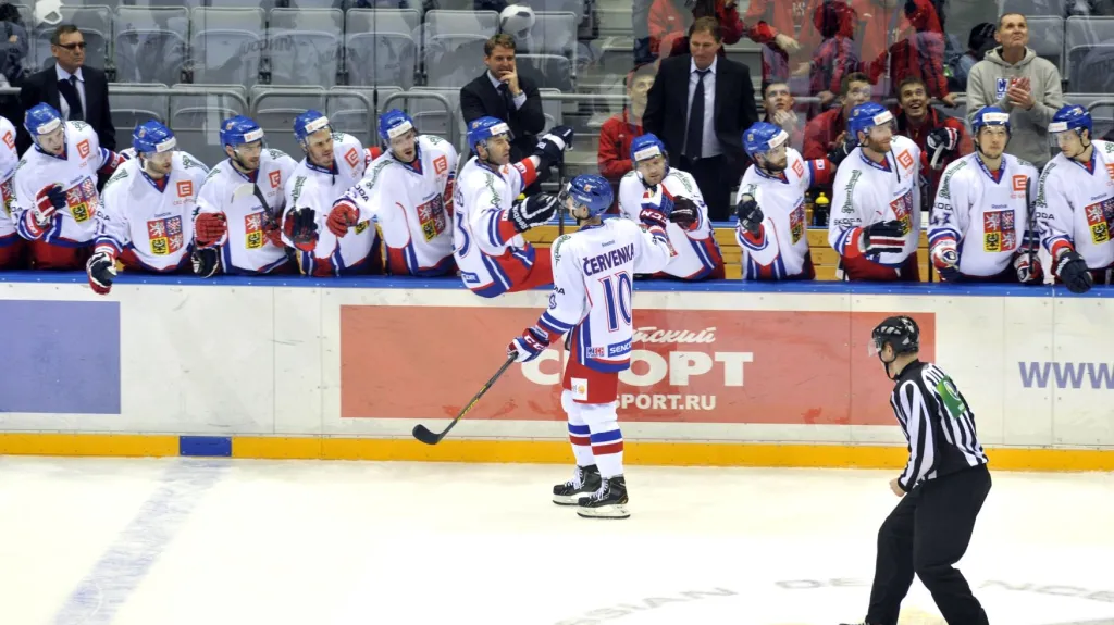 Radost českých hokejistů