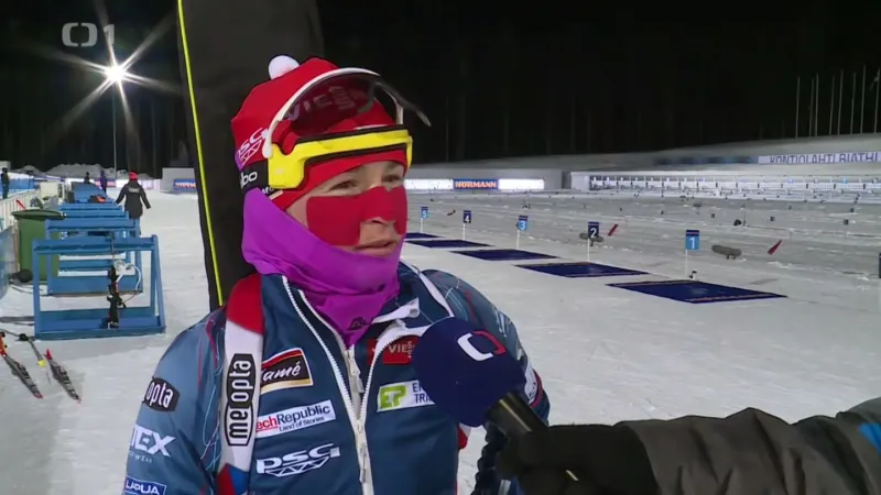 Biatlonistky před úvodním závodem v Kontiolahti