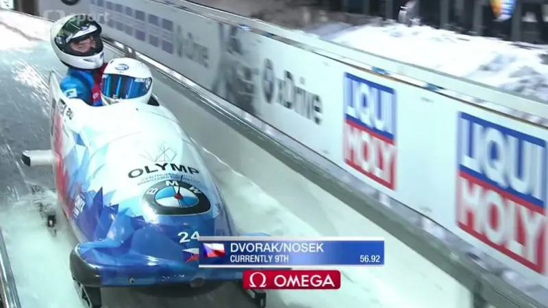 První jízda Dvořáka s Noskem v Altenbergu