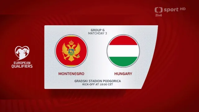 Sestřih utkání Černá Hora – Maďarsko