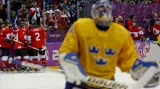 Olympijské finále v ledním hokeji v Soči Kanada - Švédsko