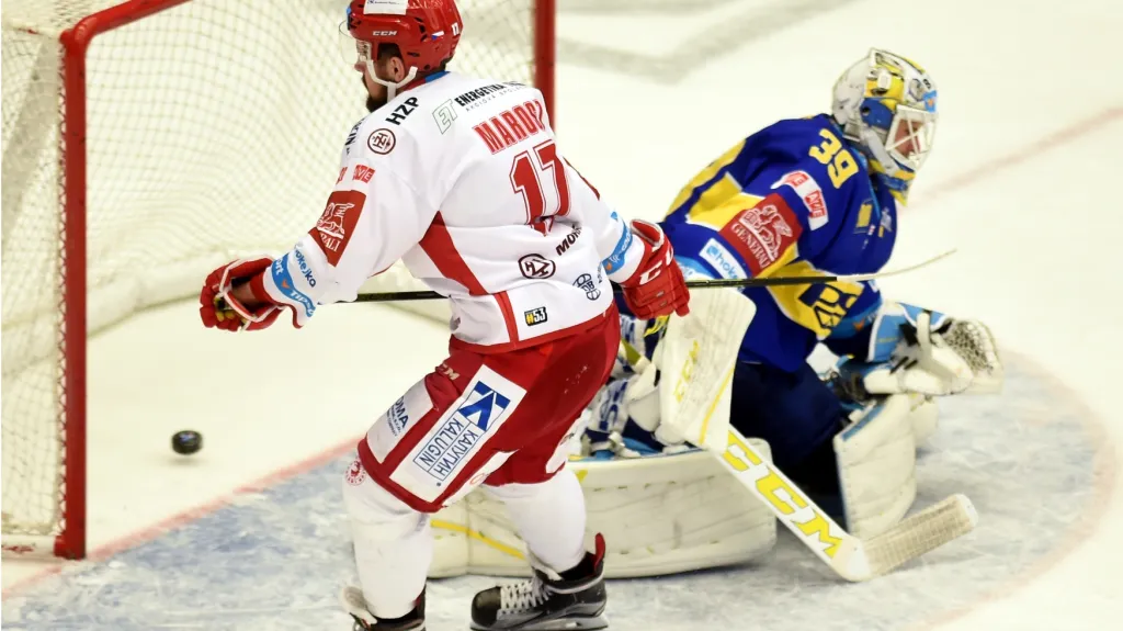 Gól třineckého Marosze do sítě Zlína