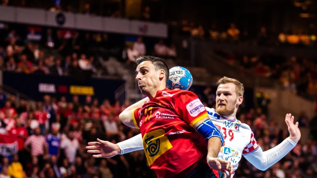 Finále Eura házenkářů Španělsko - Chorvatsko