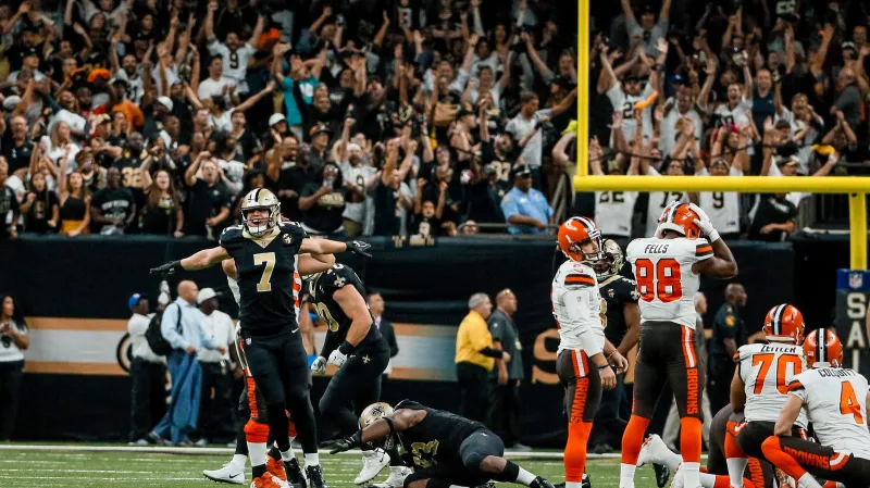 Smutek hráčů Clevelandu po neproměněném field goalu