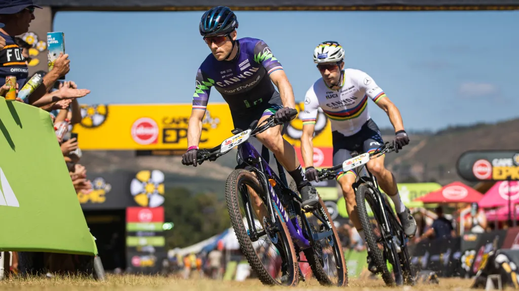 Martin Stošek (vlevo) a Andreas Seewald na Cape Epic