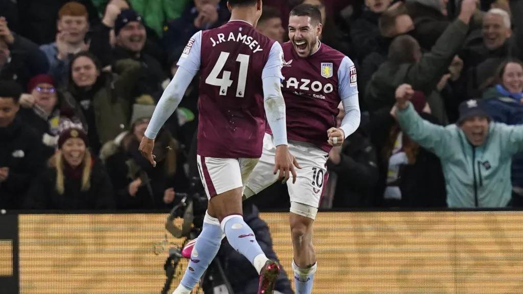 Radost hráčů Aston Villy