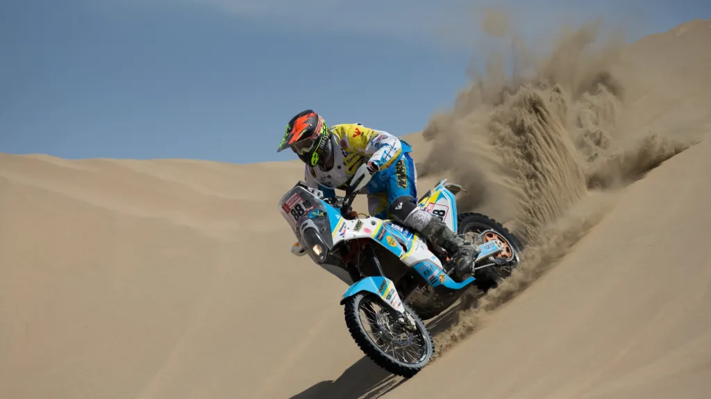 Jan Veselý při Rallye Dakar