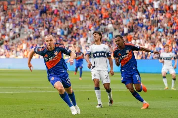 Pavel Bucha po vstřelené brance za Cincinnati