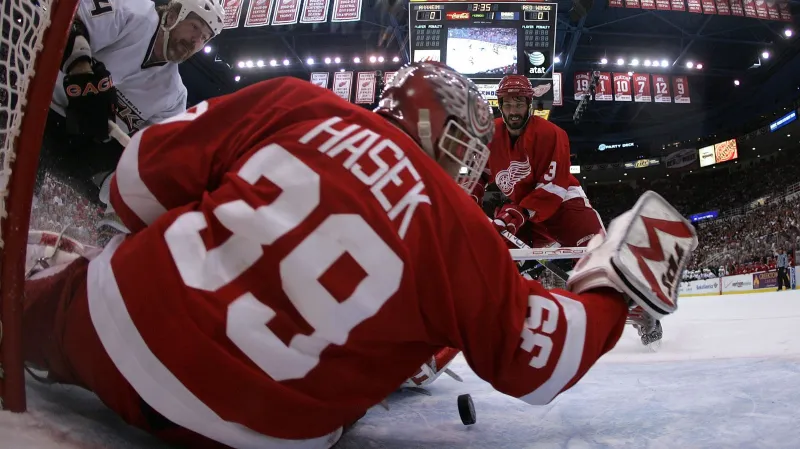 Hašek v dresu Detroitu