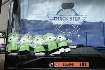 Výzdoba autobusu stáje Quick-Step Floors