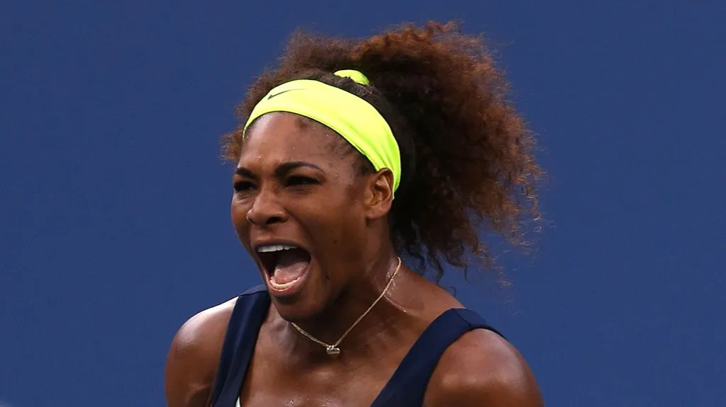 Serena Williamsová během zápasu s Azarenkovou