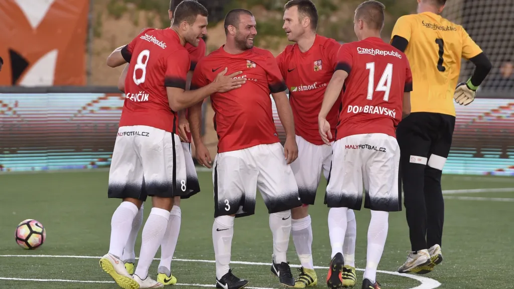 Radost českých fotbalistů