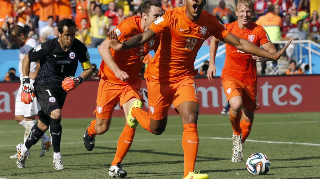 Radost nizozemských fotbalistů