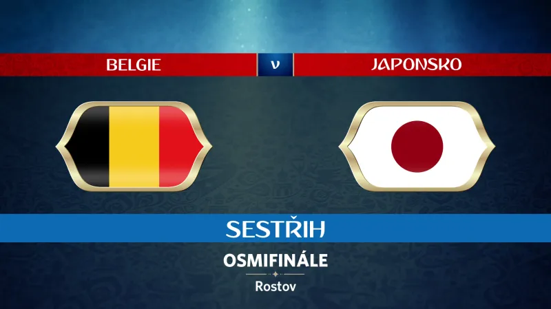 Sestřih utkání Belgie - Japonsko