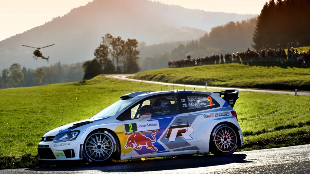 Jari-Matti Latvala během Francouzské rallye