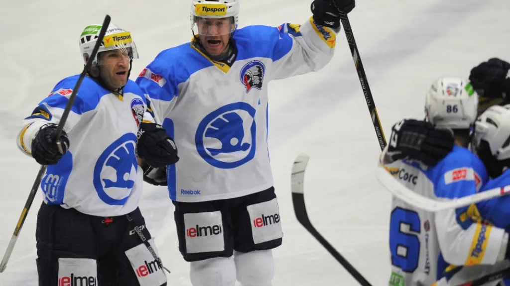 Radost hokejistů Plzně