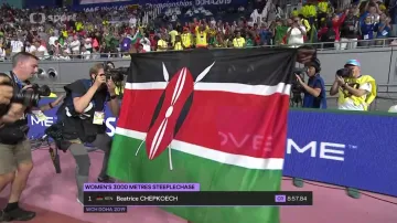 Finále běhu žen na 3000 m steeplechase