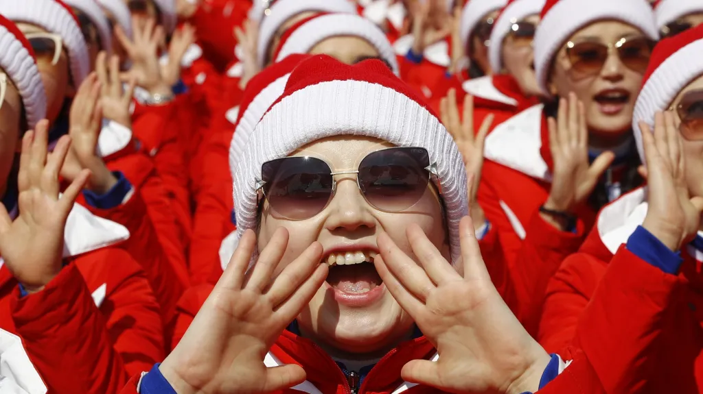 Severokorejské roztleskávačky v Pchjongčchangu