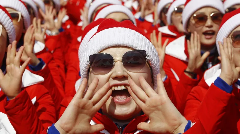 Severokorejské roztleskávačky v Pchjongčchangu