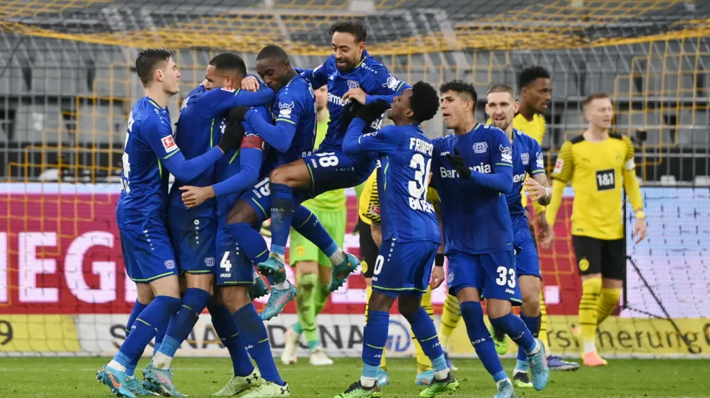 Leverkusen slaví jednu z branek