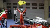 Fernando Alonso v cíli Velké ceny Číny