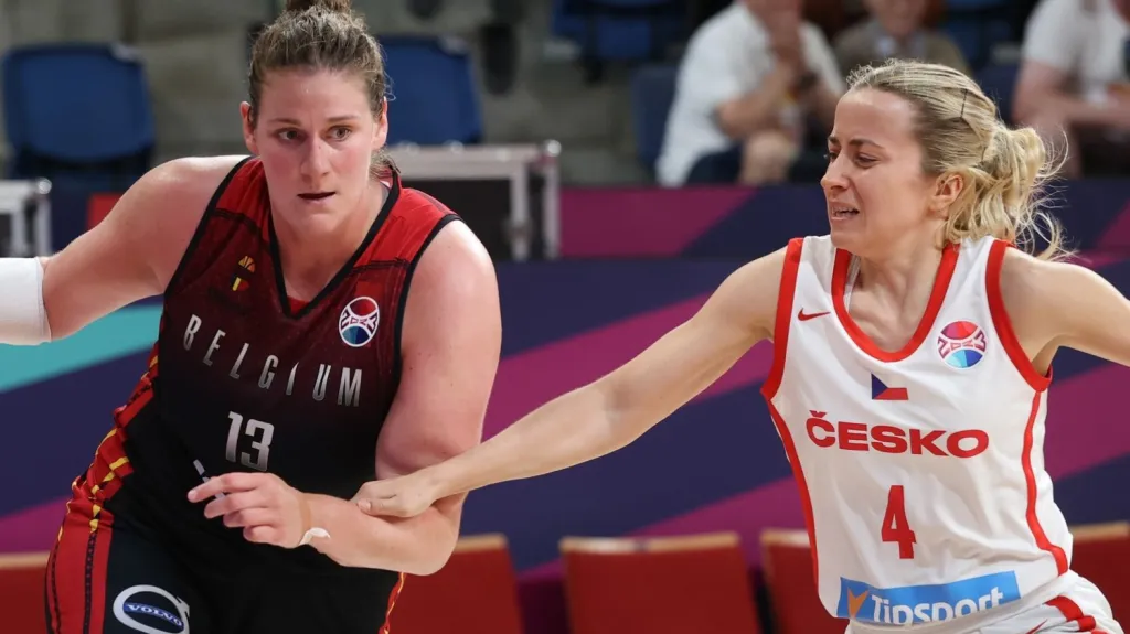 Gabriela Andělová v utkání s Belgií