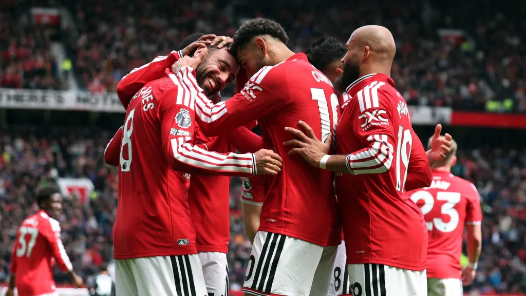 Radost hráčů Manchesteru United