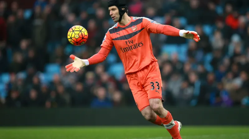 Petr Čech v dresu Arsenalu