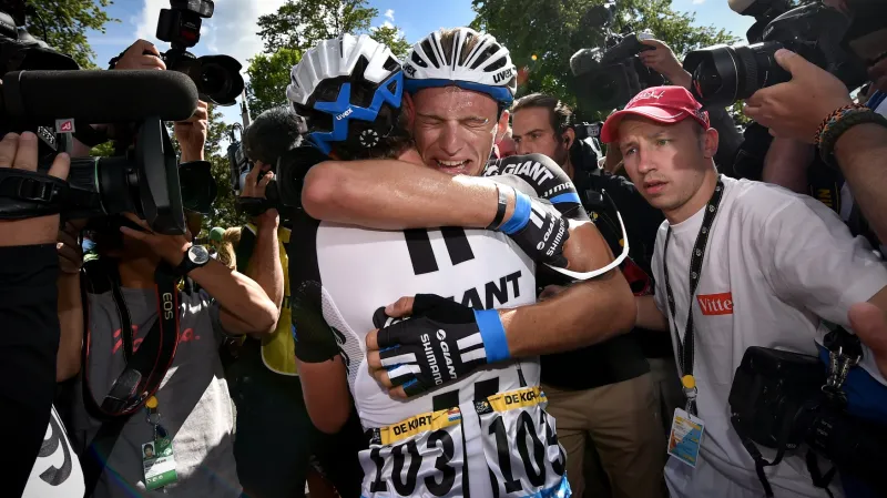 Marcel Kittel slaví vítězství v první etapě Tour