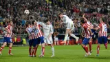 Gól v utkání Real Madrid - Atlético Madrid: Ramos - 1:1 (93. min.)