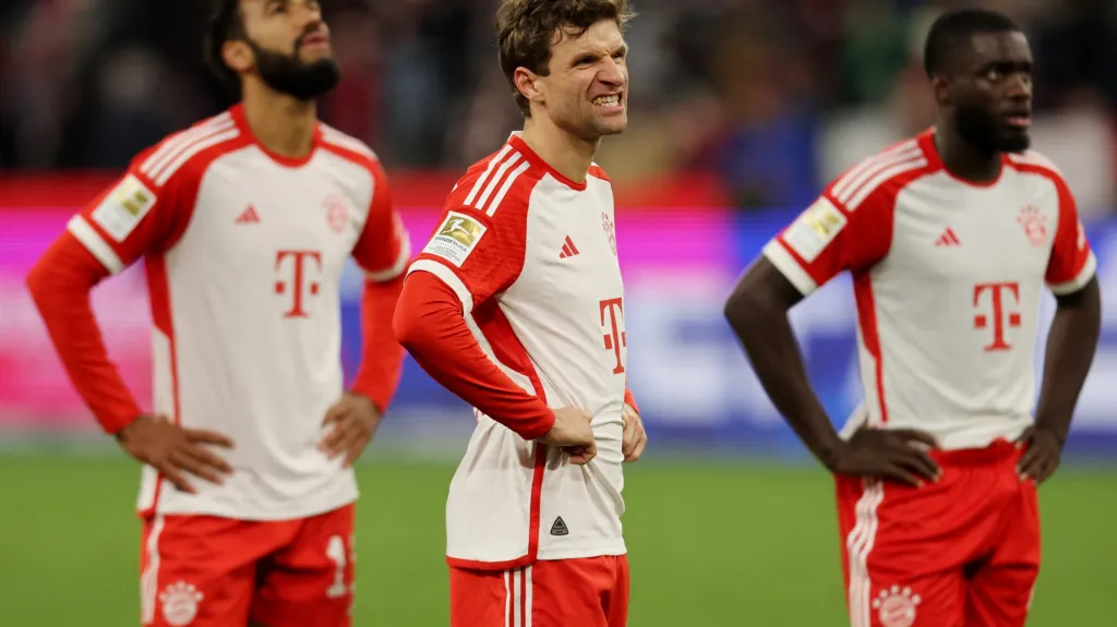 Zklamaní fotbalisté Bayernu