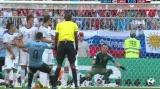 Gól v utkání Uruguay – Rusko: Suárez – 1:0 (10. min.)