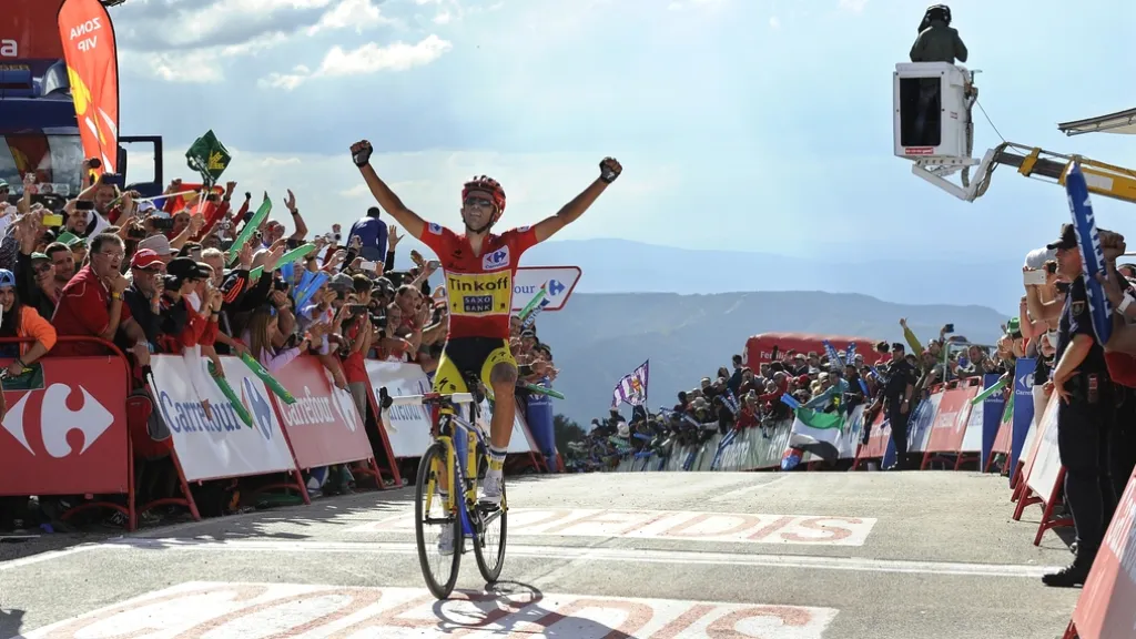 Alberto Contador v cíli Vuelty