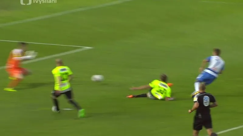Gól v utkání Ústí n. L. - Vítkovice: Richter – 1:0 (9. min.)