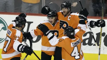 Radost hokejistů Philadelphie