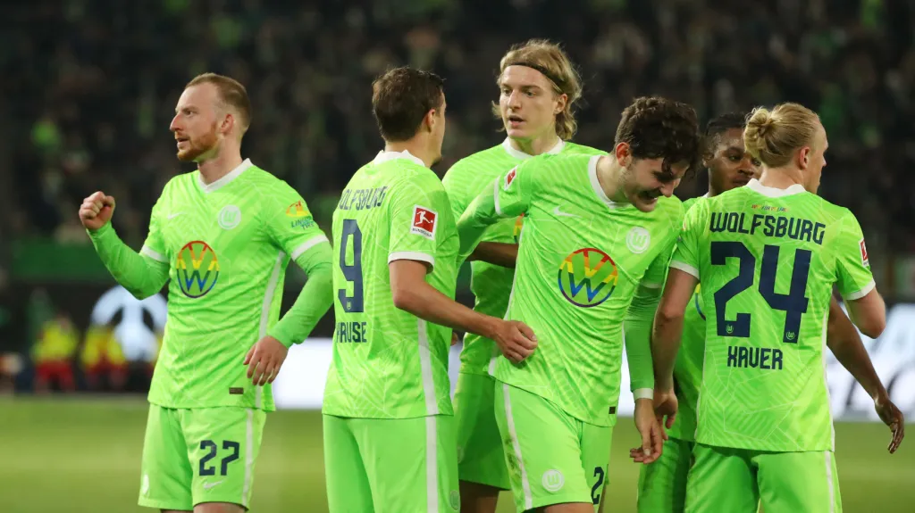 Radost hráčů Wolfsburgu