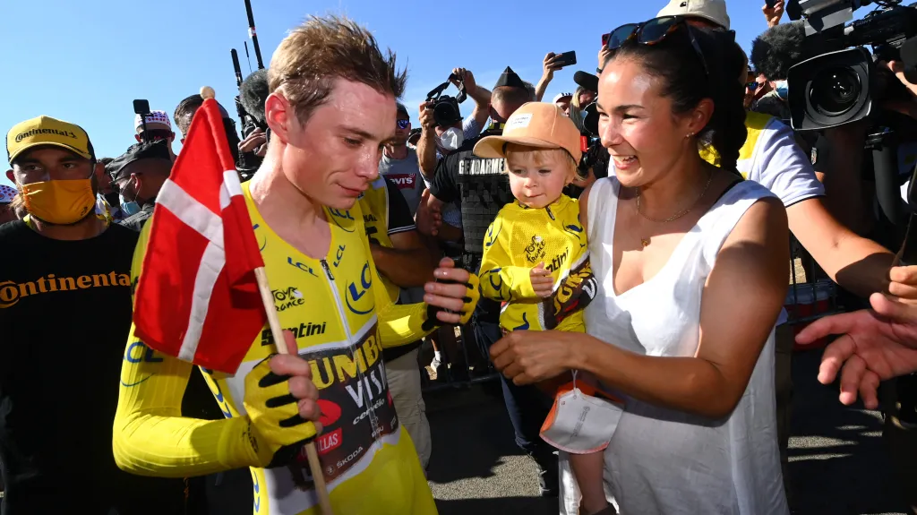 Jonas Vingegaard s rodinou