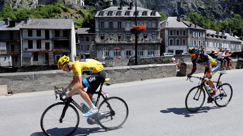 Chris Froome a Alberto Contador (Tour de France 2013)