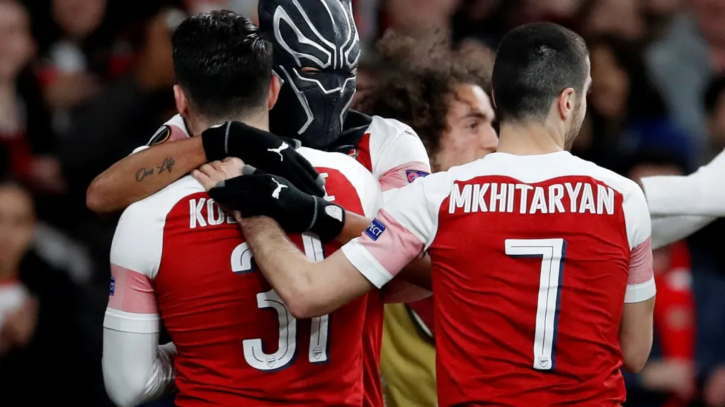 Radost fotbalistů Arsenalu