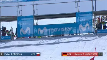 Vystoupení Ester Ledecké v semifinále obřího slalomu