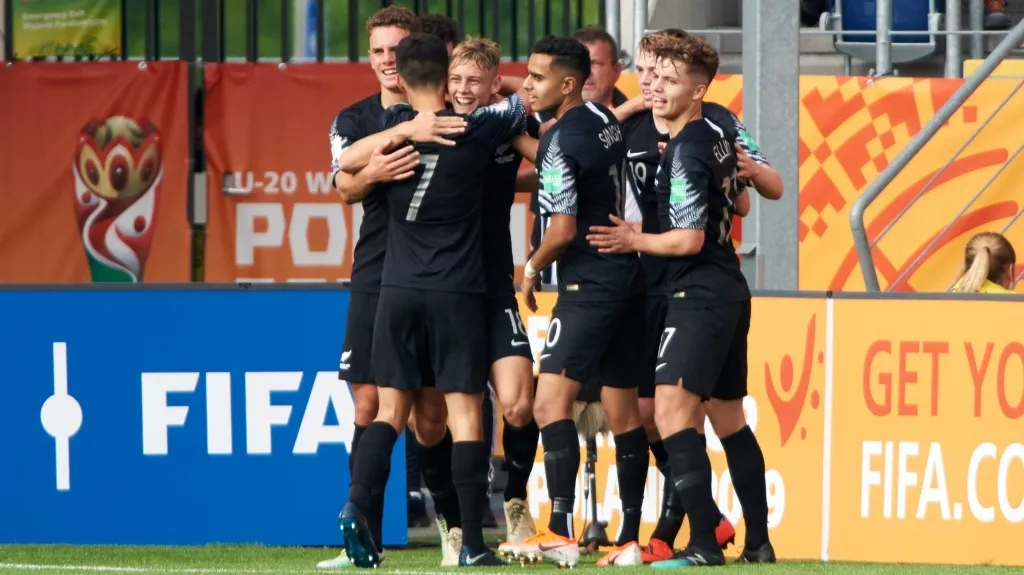 Radost novozélandských fotbalistů