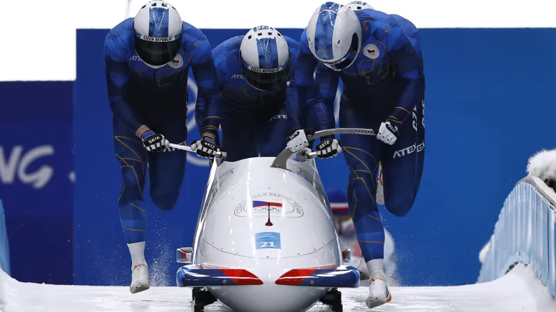 První jízda českého čtyřbobu na MS ve Winterbergu