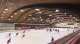 Hokejisté před odletem do Švédska trénovali na stadionu Hvězdy