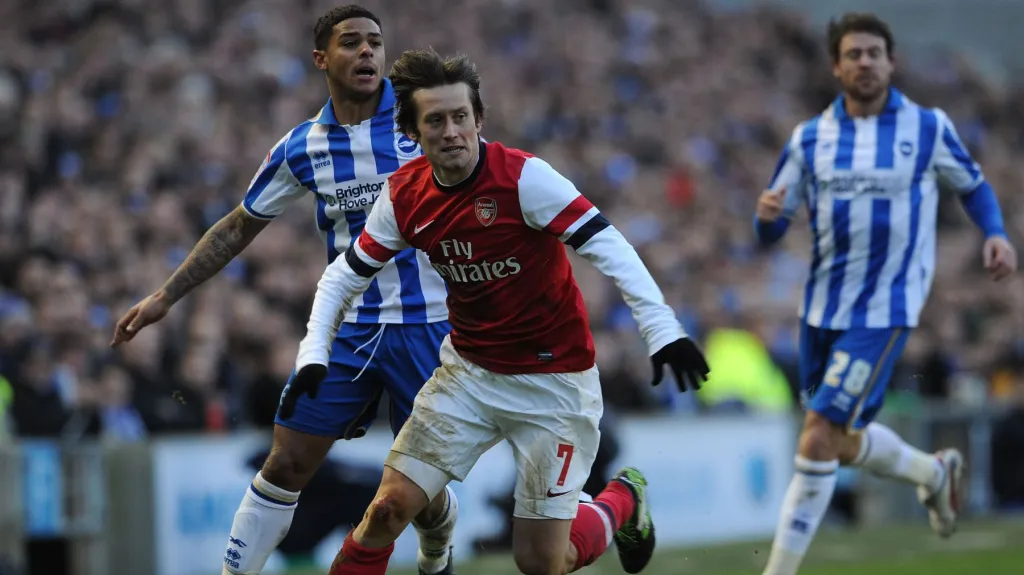 Tomáš Rosický v dresu Arsenalu