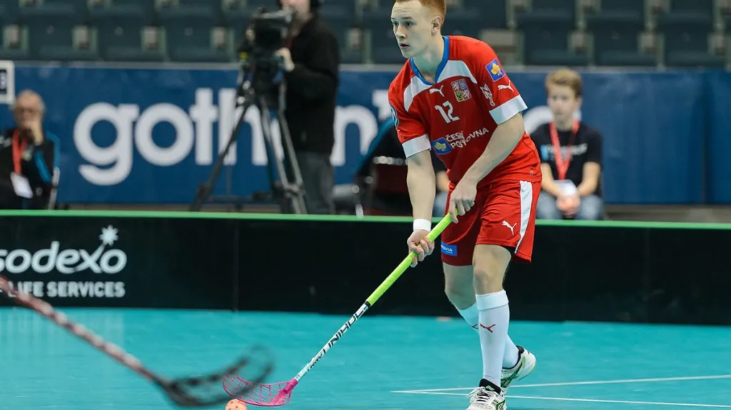 Florbalový reprezentant Patrik Suchánek
