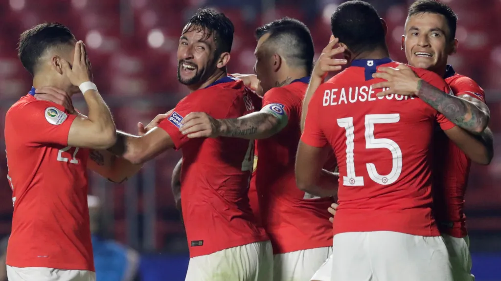 Slavící fotbalisté Chile