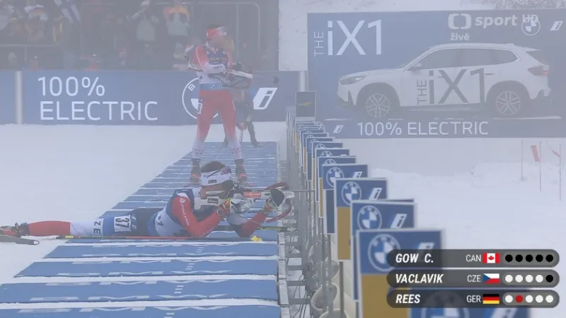 Sestřih sprintu biatlonistů MS v Oberhofu